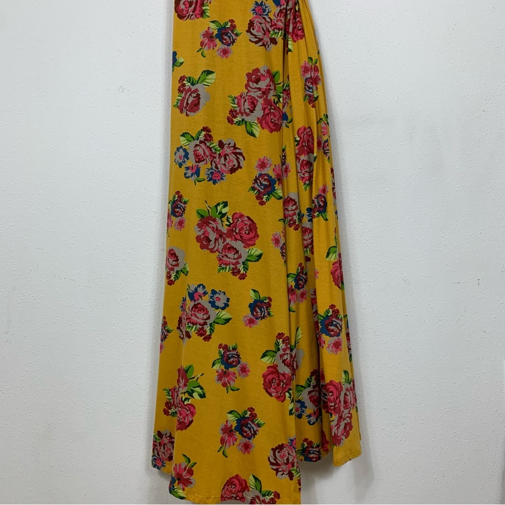 Matilda Jane Alana Yellow Floral Wrap Maxi Dress Garden Sz Small - Picture 7 of 11